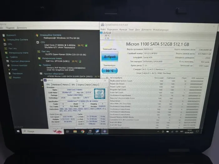 Захищений ноутбук Dell Latitude 5414 Rugged / 14" (1920x1080) IPS / Intel Core i7-6600U (2 (4) ядра по 2.6 - 3.4 GHz) / 16 GB DDR4 / 512 GB SSD / Intel HD Graphics 520 / WebCam / Win 11 б/в - зображення 7