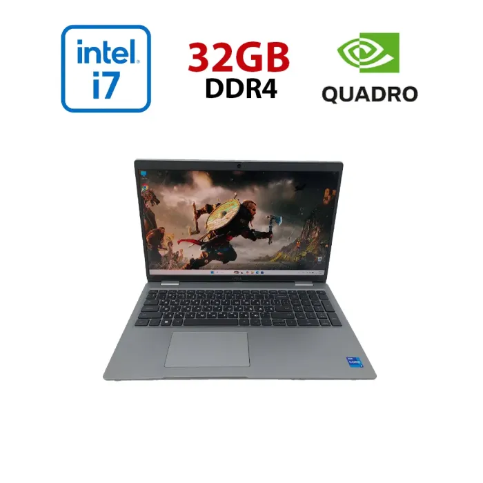 Мобільна робоча станція Dell Precision 3561 / 15,6" (1920x1080) IPS / Intel Core i7-11850H (8 (16) ядер по 2,5 - 4,8 ГГц) / 32 ГБ DDR4 / 512 ГБ SSD / nVidia Quadro T600, 4 ГБ GDDR6, 128-біт / WebCam б/в - изображение 1