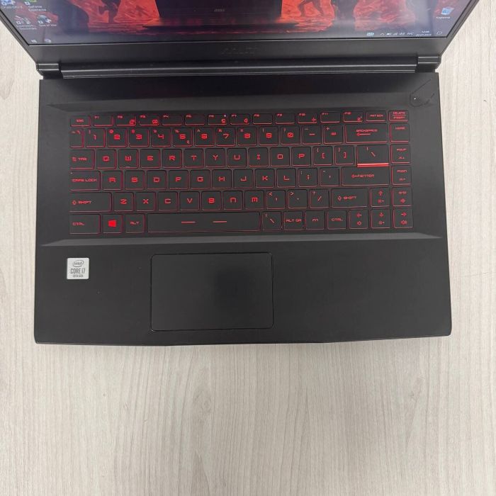 Ігровий ноутбук Б-клас MSI GF65 Thin 10SER / 15.6" (1920x1080) IPS / Intel Core i7-10750H (6 (12) ядер по 2.6 - 5.0 GHz) / 16 GB DDR4 / 512 GB SSD NVMe / nVidia GeForce RTX 2060, 6 GB GDDR6, 192-bit / WebCam б/в - зображення 7