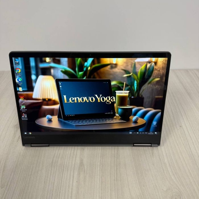 Ноутбук-трансформер Lenovo Yoga 710-15IKB / 15.6" (1920x1080) IPS Touch / Intel Core i5-7200U (2 (4) ядра по 2.5 - 3.1 GHz) / 16 GB DDR4 / 512 GB SSD NVMe / nVidia GeForce 940MX, 2 GB GDDR5, 64-bit / WebCam б/в - зображення 7