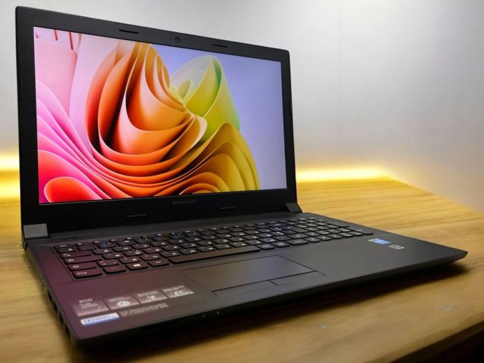 Ноутбук Б-клас Lenovo B50-30 / 15.6" (1366x768) TN / Intel Celeron N2815 (2 ядра по 1.86 - 2.13 GHz) / 4 GB DDR3 / 120 GB SSD / Intel HD Graphics / WebCam б/в - зображення 2