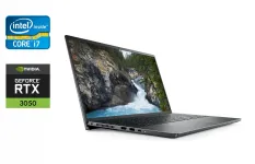 Ігровий ноутбук Б-клас Dell Vostro 15 7510 / 15.6" (1920x1080) IPS / Intel Core i7-11800H (8 (16) ядер по 2.3 - 4.6 GHz) / 16 GB DDR4 / 256 GB SSD + 256 GB HDD / nVidia GeForce RTX 3050, 4 GB GDDR6, 128-bit / WebCam / Fingerprint / Windows 11 б/в