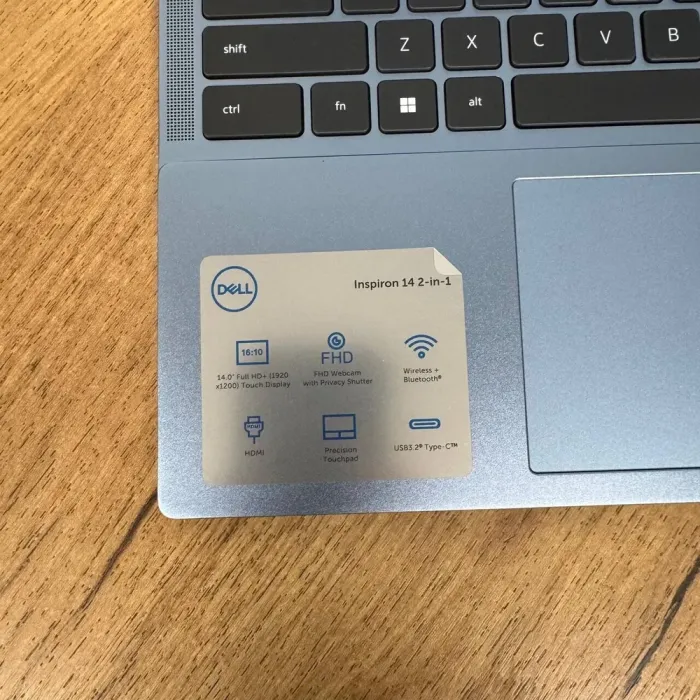 Ультрабук-трансформер Б-клас Dell Inspiron 14 7435 / 14" (1920x1200) IPS Touch / AMD Ryzen 5 7530U (6 (12) ядер по 2.0 - 4.5 GHz) / 8 GB DDR4 / 512 GB SSD / AMD Radeon RX Vega 7 Graphics / WebCam б/в - зображення 9