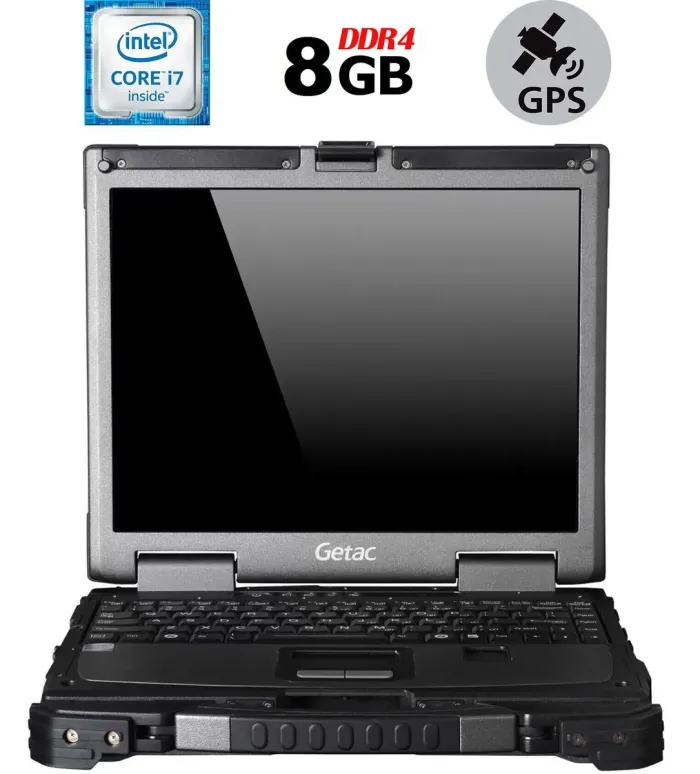 Захищений ноутбук Getac B300 G6 / 13.3" (1024x768) TN Touch / Intel Core i7-6500U (2 (4) ядра по 2.5 - 3.1 GHz) / 8 GB DDR4 / 500 GB HDD / Intel HD Graphics 520 / DVD-RW / Fingerprint / 4G LTE / GPS б/в - зображення 1