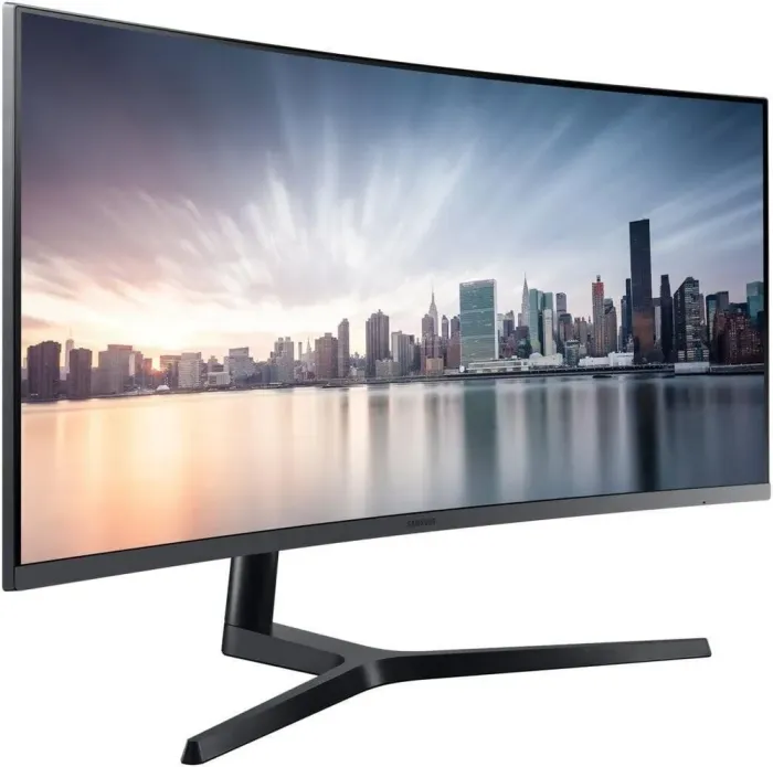Монітор Samsung C34H890WJU / 34" (3440x1440) VA / 1x HDMI, 1x DisplayPort, 1x Audio, 2x USB 3.0, 1x USB Type-C / VESA 100x100 б/в - зображення 2