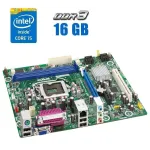 Комплект: Материнська плата Intel Desktop DH61WW / LGA1155 / Intel Core i5-2400 (4 ядра по 3.1 - 3.4 GHz) / 16 GB DDR3 / Intel HD Graphics 2000 + Кулер б/в