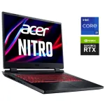 Ігровий ноутбук Acer Nitro 5 AN517-55 / 17,3" (2560x1440) IPS / Intel Core i9-12900H (14 (20) ядер по 2,5 - 5,0 ГГц) / 32 ГБ DDR5 / 1000 ГБ SSD + 1000 ГБ SSD / nVidia GeForce RTX 4060, 8 ГБ GDDR6, 128-біт / WebCam / Win 11 Home б/в