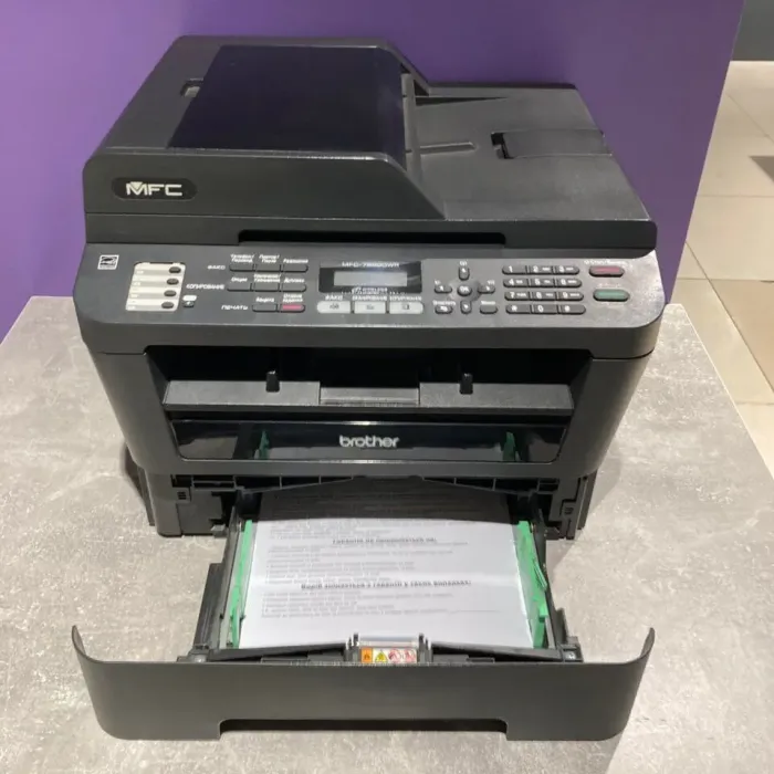 БФП Brother MFC-7860DWR / Лазерний монохромний друк / 2400 x 600 dpi / A4 / 26 стор/хв / USB 2.0, Ethernet, WiFi б/в - зображення 7