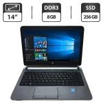 Ноутбук Б-клас HP ProBook 430 G1 / 14" (1366x768) TN / Intel Core i3-4005U (2 (4) ядра по 1.7 GHz) / 8 GB DDR3 / 256 GB SSD / Intel HD Graphics 4400 / WebCam б/в