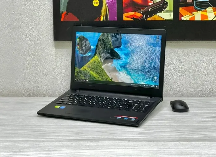 Ноутбук Б-клас Lenovo IdeaPad 100-15IBD / 15.6" (1366x768) TN / Intel Pentium 3825U (2 (4) ядра по 1.9 GHz) / 4 GB DDR3 / 240 GB SSD / nVidia GeForce 920M, 1 GB GDDR3, 64-bit / WebCam / Win 10 б/в - зображення 4