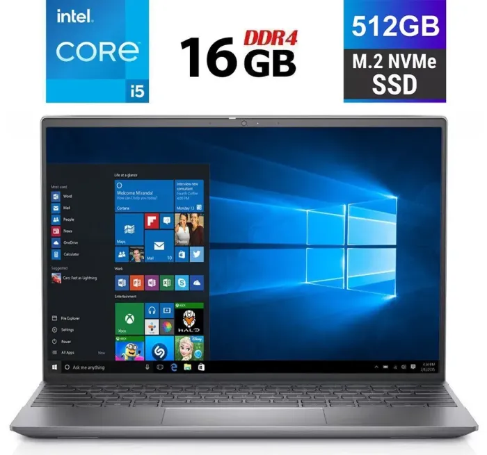 Ультрабук Б-клас Dell Inspiron 13 5310 / 13.3" (1920x1200) IPS / Intel Core i5-11320H (4 (8) ядра по 3.2 - 4.5 GHz) / 16 GB DDR4 / 512 GB SSD M.2 / Intel Iris Xe Graphics / WebCam б/в - зображення 1