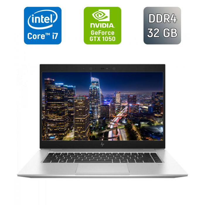 Ігровий ноутбук HP EliteBook 1050 G1 / 15,6" (1920x1080) IPS / Intel Core i7-8850H (6 (12) ядер по 2,6 - 4,3 ГГц) / 32 ГБ DDR4 / 512 ГБ SSD / nVidia GeForce GTX 1050, 4 ГБ GDDR5, 128-біт / Веб-камера / Сканер відбитків пальців / Windows 10 б/в - зображення 1