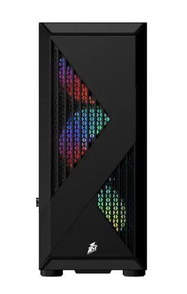 Ігровий ПК 1stPlayer F3-A-BK-4F1 Black Tower / Intel Core i5-12400F (6 (12) ядер по 2.5 - 4.4 GHz) / 16 GB DDR5 / 512 GB SSD M.2 / nVidia GeForce RTX 5060, 8 GB GDDR7, 128-bit б/в - зображення 3