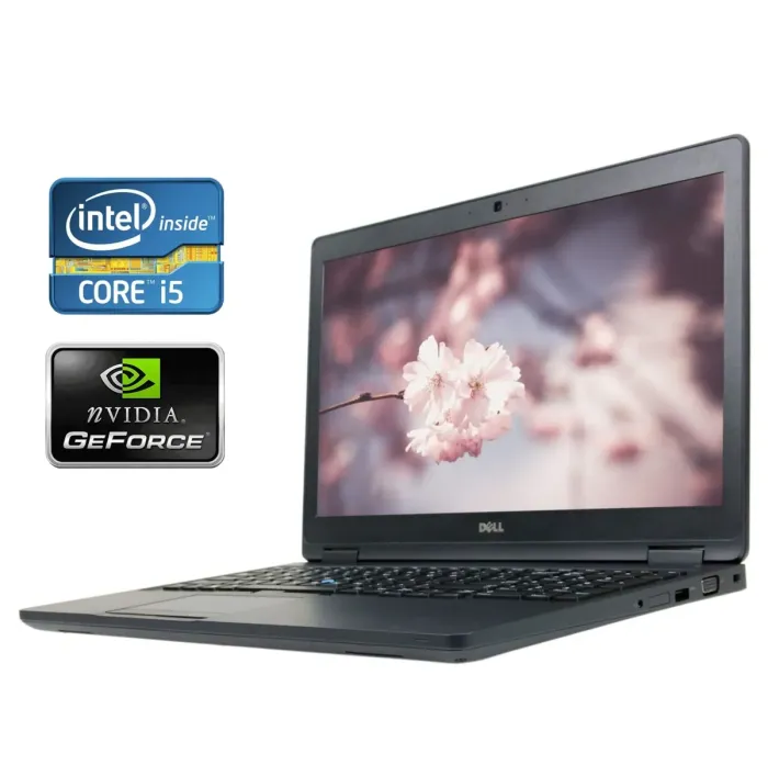 Ігровий ноутбук Dell Latitude 5580 / 15,6" (1920x1080) IPS / Intel Core i5-7440HQ (4 ядра по 2,8 - 3,8 ГГц) / 8 ГБ DDR4 / 256 ГБ SSD / nVidia GeForce 940MX, 2 ГБ GDDR5, 64-біт / Веб-камера б/в - зображення 1