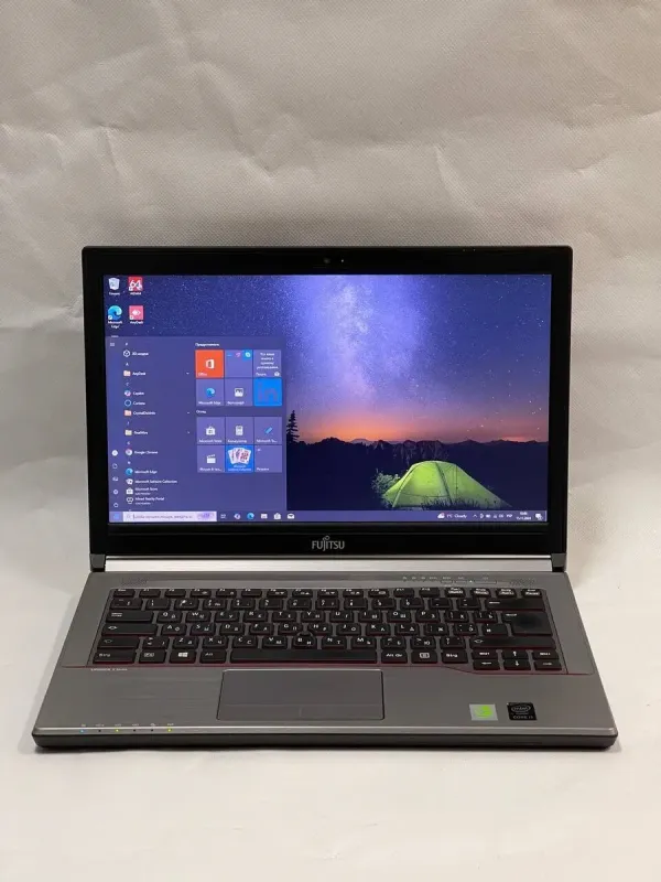 Ноутбук Б-клас Fujitsu LifeBook E744 / 14" (1600x900) TN / Intel Core i7-4702MQ (4 (8) ядра по 2.2 - 3.2 GHz) / 8 GB DDR3 / 120 GB SSD + 500 GB HDD / Intel HD Graphics 4600 / WebCam б/в - зображення 2