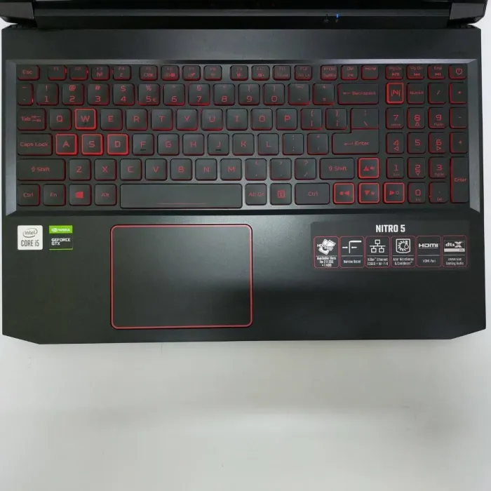 Ігровий ноутбук Acer Nitro 5 / 15,6" (1920x1080) IPS / Intel Core i5-10300H (4 (8) ядра по 2,5 - 4,5 ГГц) / 16 ГБ DDR4 / 512 ГБ SSD / nVidia GeForce GTX 1650, 4 ГБ GDDR5, 128-біт / Веб-камера б/в - зображення 3