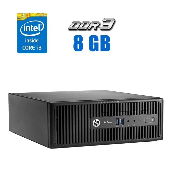 Комп'ютер HP ProDesk 400 G2.5 SFF / Intel Core i3-4170 (2 (4) ядра по 3.7 GHz) / 8 GB DDR3 / 120 GB SSD / Intel HD Graphics 4400 б/в - зображення 1