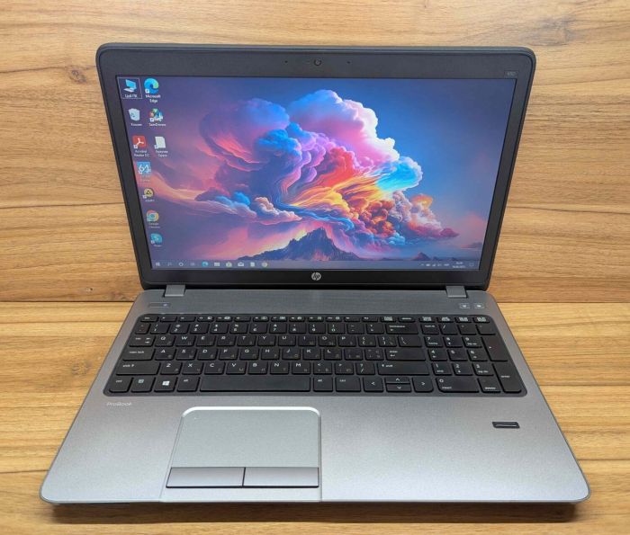 Ноутбук HP ProBook 450 G1 / 15.6" (1366x768) TN / Intel Core i7-4702MQ (4 (8) ядра по 2.2 - 3.2 GHz) / 8 GB DDR3 / 240 GB SSD / Intel HD Graphics 4600 / WebCam / TouchID / Windows 10 б/в - зображення 2