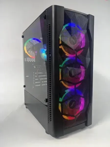 Ігровий ПК 1stPlayer Color ATX Gaming PC / AMD Ryzen 5 5500 (6 (12) ядер 3,6 - 4,2 ГГц) / 16 ГБ DDR4 / 512 ГБ SSD / nVidia GeForce GTX 1660 Super, 6 ГБ GDDR6, 192-біт / 500 Вт / Asus Prime A450M-K б/в - зображення 2