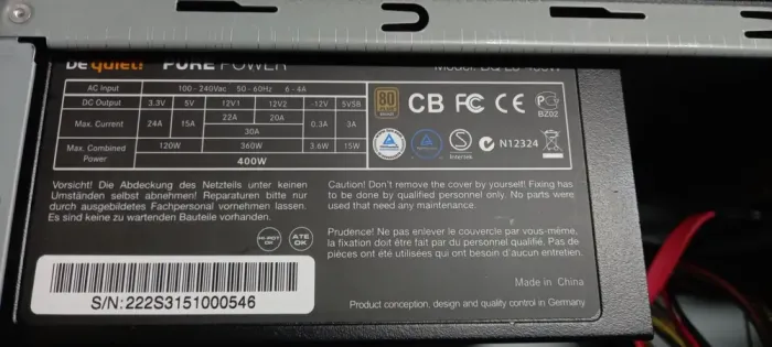 Комп'ютер Asus P8Q77-M2 Tower / Intel Core i5-3470 (4 ядра по 3.2-3.6 GHz) / 8 GB DDR3 / 240 GB SSD + 500 GB HDD / Intel HD Graphics 2500 / DVD-ROM / 400W / Win 10  б/в - зображення 8