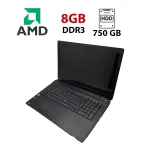 Ноутбук Toshiba C70 / 17.3" (1600x900) TN / AMD A6-6310 (4 ядра по 1.8 - 2.4 GHz) / 8 GB DDR3 / 750 GB HDD / AMD Radeon R4 Graphics / WebCam б/в
