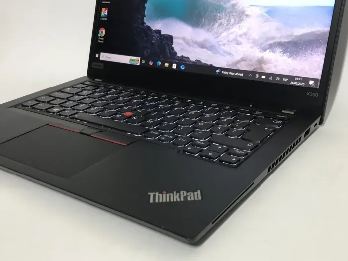 Ультрабук Б-клас Lenovo ThinkPad X390 / 13.3" (1920x1080) IPS Touch / Intel Core i5-8365U (4 (8) ядра по 1.6 - 4.1 GHz) / 16 GB DDR4 / 512 GB SSD / Intel UHD Graphics / WebCam / Win 10 Pro б/в - зображення 10