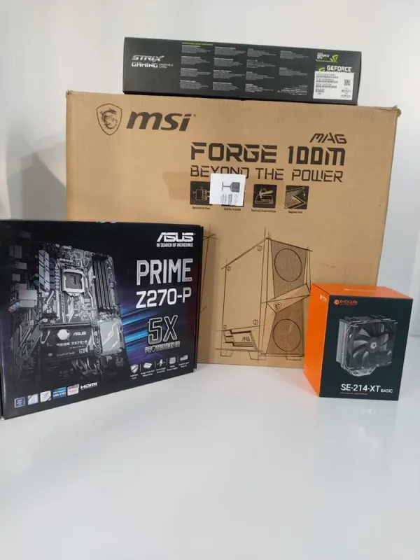 Ігровий ПК MSI MAG Forge 100M Black Tower / Intel Core i7-6700 (4 (8) ядер 3.4 - 4.0 ГГц) / 16 ГБ DDR4 / 240 ГБ SSD M.2 + 1000 ГБ SSD / nVidia GeForce GTX 1060, 3 ГБ GDDR5, 192-bit / 600 Вт б/в - зображення 7