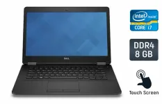 Ультрабук Dell Latitude E7470 / 14" (2560x1440) IPS Touch / Intel Core i7-6600U (2 (4) ядра по 2.6 - 3.4 GHz) / 8 GB DDR4 / 256 GB SSD / Intel HD Graphics 520 / WebCam / Fingerprint / Windows 10 б/в