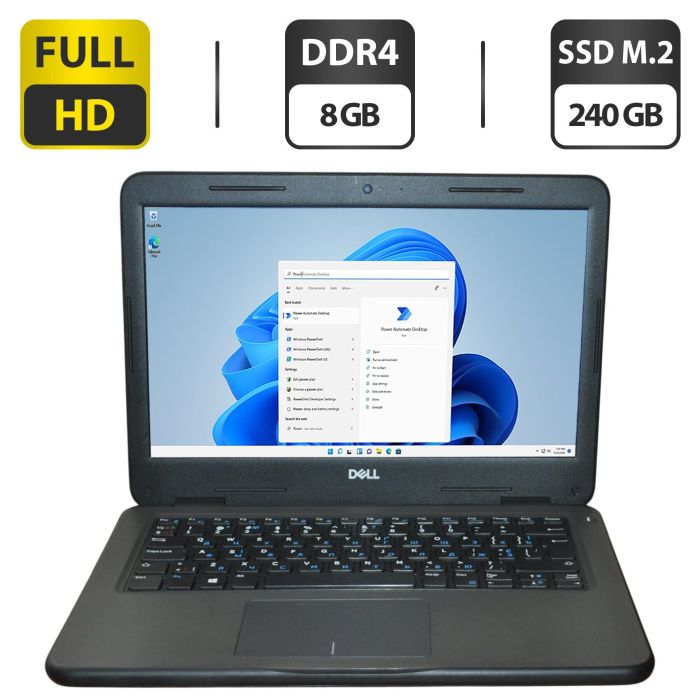Ноутбук Б-клас Dell Latitude 3310 / 13,3" (1920x1080) TN / Intel Core i3-8145U (2 (4) ядра по 2,1 - 3,9 ГГц) / 8 ГБ DDR4 / 240 ГБ SSD M.2 / Intel UHD Graphics / WebCam / Windows 11 Pro Education б/в - зображення 1
