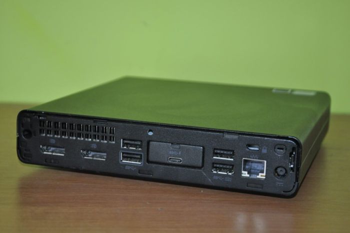 Неттоп HP ProDesk 600 G4 Desktop Mini USFF / Intel Core i3-8100T (4 ядра по 3.1 GHz) / 8 GB DDR4 / 256 GB SSD M.2 / Intel UHD Graphics 630 / Windows 11 Pro б/в - зображення 8