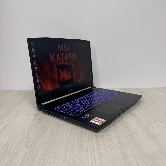 Ігровий ноутбук Б-класу MSI Katana 15 B13VFK / 15,6" (1920x1080) IPS / Intel Core i7-13620H (10 (16) ядер по 3,6 - 4,9 ГГц) / 16 ГБ DDR5 / 1000 ГБ SSD / nVidia GeForce RTX 4060, 8 ГБ GDDR6, 128-біт / WebCam б/в - зображення 4