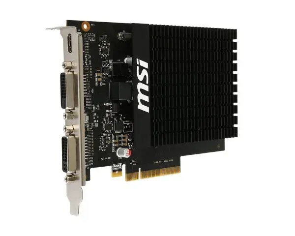 Дискретна відеокарта nVidia GeForce GT 710, 2 GB DDR3, 64-bit / 2x DVI, 1x HMDI б/в - зображення 1