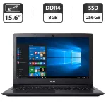 Ноутбук Б-клас Acer Aspire 3 A315-53 / 15.6" (1366x768) TN / Intel Core i3-7020U (2 (4) ядра по 2.3 GHz) / 8 GB DDR4 / 256 GB SSD / Intel UHD Graphics 620 / WebCam б/в