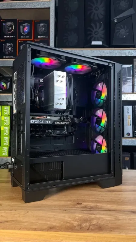 Збірка під замовлення:ігровий ПК MSI MAG Forge 120A Tower / AMD Ryzen 5 5600 (6 (12) ядер по 3.5 - 4.4 GHz) / 32 GB DDR4 / 1000 GB SSD M.2 / nVidia GeForce RTX 4060, 8 GB GDDR6, 128-bit / 650W - зображення 4