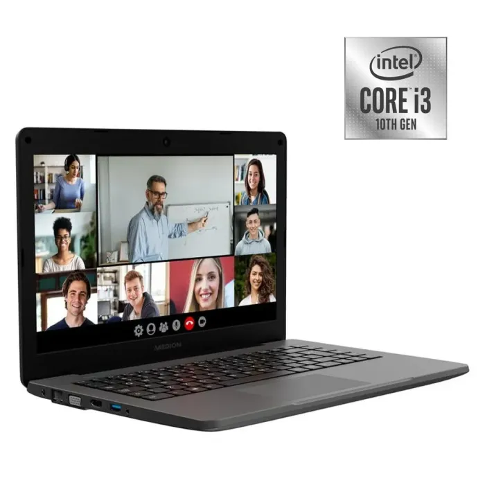 Ноутбук Medion Akoya E14409 (SF40IL6) / 14" (1366x768) TN / Intel Core i3-1005G1 (2 (4) ядра по 1.2 - 3.4 GHz) / 8 GB DDR4 / 256 GB SSD M.2 / Intel UHD Graphics / WebCam / Win 10 Home б/в - зображення 1