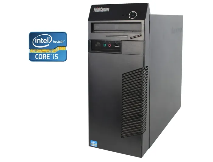 ПК Б-клас Lenovo ThinkCentre M72e Tower / Intel Core i5-3470 (4 ядра по 3.2 - 3.6 GHz) / 8 GB DDR3 / 120 GB SSD + 250 GB HDD / Intel HD Graphics 2500 б/в - зображення 1