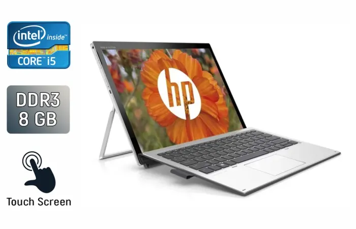 Ноутбук-трансформер HP Elite x2 1013 G3 / 13" (3000x2000) IPS Touch / Intel Core i5-8350U (4 (8) ядра по 1.7 - 3.6 GHz) / 8 GB DDR3 / 256 GB SSD / Intel UHD Graphics 620 / WebCam / TouchID б/в - зображення 1