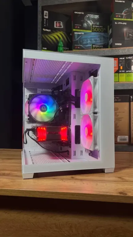 Збірка на замовлення: ігровий ПК Gamdias Aura GC10M ARGB White Tower / Intel Core i5-12400F (6 (12) ядер по 2,5 - 4,4 ГГц) / 16 ГБ DDR4 / 1000 ГБ SSD M.2 / AMD Radeon RX 6700 XT, 12 GB GDDR6, 192-bit / 650W б/в - зображення 3