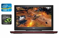 Ігровий ноутбук Dell Inspiron 15 7000 / 15.6" (3840x1920) IPS / Intel Core i7-7700HQ (4 (8) ядра по 2.8 - 3.8 GHz) / 16 GB DDR4 / 512 GB SSD / nVidia GeForce GTX 1050 Ti, 4 GB GDDR5, 128-bit / WebCam / HDMI б/в