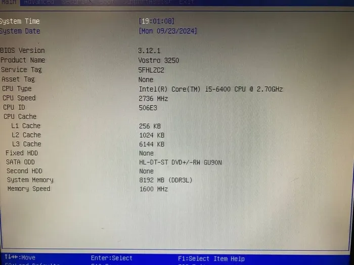 Комп'ютер Dell Vostro 3250 SFF / Intel Core i5-6400 (4 ядра по 2.7 - 3.3 GHz) / 8 GB DDR3 / 240 GB SSD / Intel HD Graphics 530 / DVD-RW / Wi-Fi / HDMI б/в - зображення 8