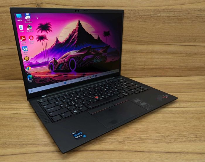 Ультрабук Lenovo ThinkPad X1 Carbon Gen9 / 14" (1920x1200) IPS Touch / Intel Core i7-1185G7 (4 (8) ядра по 3.0 - 4.8 GHz) / 32 GB DDR4 / 480 GB SSD / Intel Iris Xe Graphics / WebCam / Windows 11 б/в - зображення 4