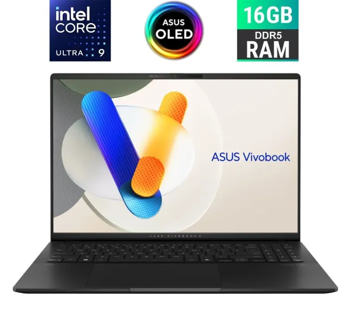 Ультрабук Asus Vivobook S 16 (S5606M) / 16" (3200x2000) OLED / Intel Core Ultra 9 185H (16 (22) ядра по 2.3 - 5.1 GHz) / 16 GB DDR5 / 1000 GB SSD M.2 / Intel Arc Graphics / WebCam / HDMI - зображення 1
