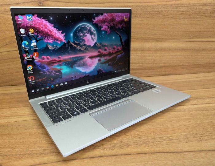 Ультрабук HP EliteBook 840 G7 / 14" (1920x1080) IPS / Intel Core i7-10610U (4 (8) ядра по 1.8 - 4.9 GHz) / 8 GB DDR4 / 512 GB SSD / Intel UHD Graphics / TouchID / WebCam / Windows 10 б/в - зображення 4