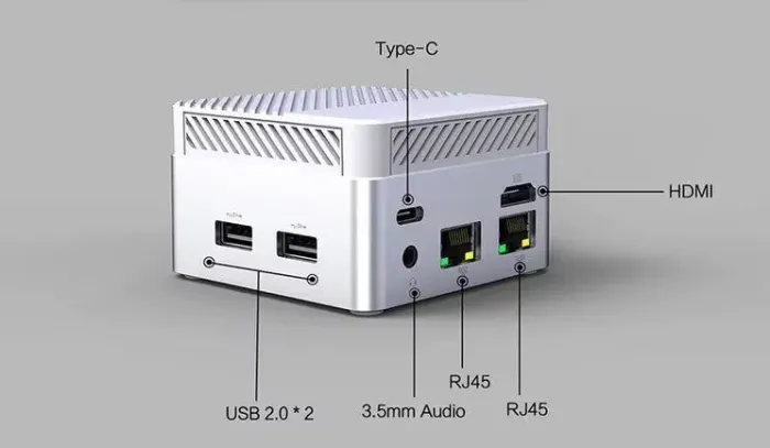 Неттоп Mllse Mini PC G6 (ANB01) USFF / Intel N95 (4 ядра по 3.4 GHz) / 8 GB DDR5 / 256 GB SSD / Intel UHD Graphics / Windows 11 Pro + Блок питания, кабель HDMI - зображення 23