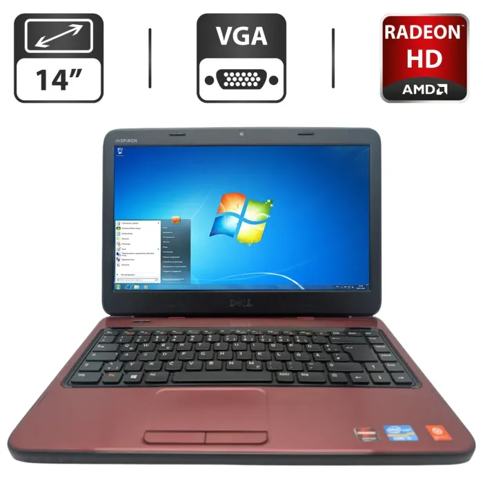 Ноутбук Dell Inspiron N4050 / 14" (1366x768) TN / Intel Core i5-2450M (2 (4) ядра по 2.5 - 3.1 GHz) / 6 GB DDR3 / 500 GB HDD / AMD Radeon HD 6470M, 1 GB GDDR3, 64-bit / WebCam / DVD-ROM б/в - изображение 1