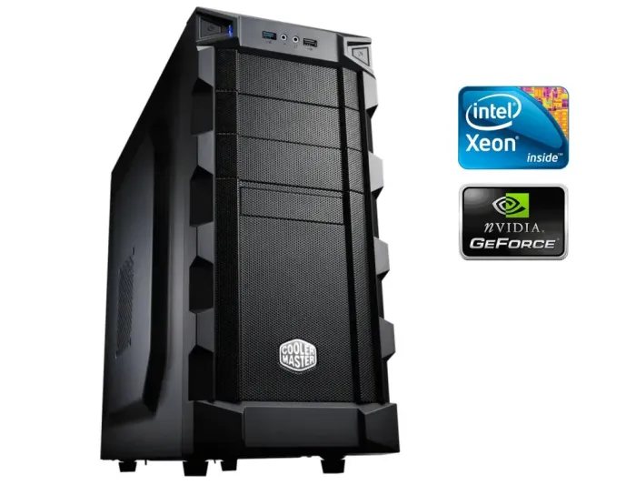 ПК Cooler Master K280 Tower / Intel Xeon E5-2420 v2 (6 (12) ядер по 2.2 - 2.7 GHz) / 16 GB DDR3 / 240 GB SSD + 1000 GB HDD / nVidia GeForce GTS 450, 1 GB GDDR5, 128-bit б/в - зображення 1