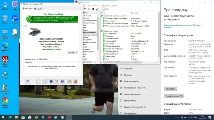 Ноутбук Dell Latitude E6420 / 14" (1600x900) TN / Intel Core i7-2620M (2 (4) ядра по 2.7 - 3.4 GHz) / 8 GB DDR3 / 256 GB SSD / Intel HD Graphics 3000 / WebCam б/в - зображення 11