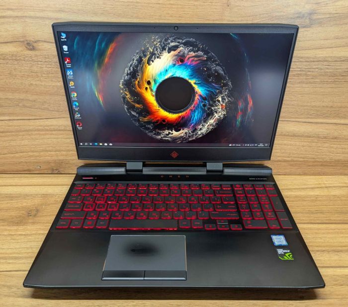 Ігровий ноутбук HP OMEN 15-dc0045nr / 15.6" (1920x1080) IPS / Intel Core i7-8750H (6 (12) ядер по 2.2 - 4.1 GHz) / 32 GB DDR4 / 512 GB SSD / nVidia GeForce GTX 1070, 8 GB GDDR5, 256-bit / WebCam / Windows 10 б/в - зображення 2