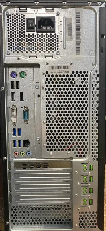 Комп'ютер Fujitsu Esprimo P756 E90 Tower / Intel Core i7-6700 (4 (8) ядра по 3,4 - 4,0 ГГц) / 16 ГБ DDR4 / 256 ГБ SSD / nVidia Quadro K1200, 4 ГБ GDDR5, 128-біт / DVD-ROM б/в - зображення 4