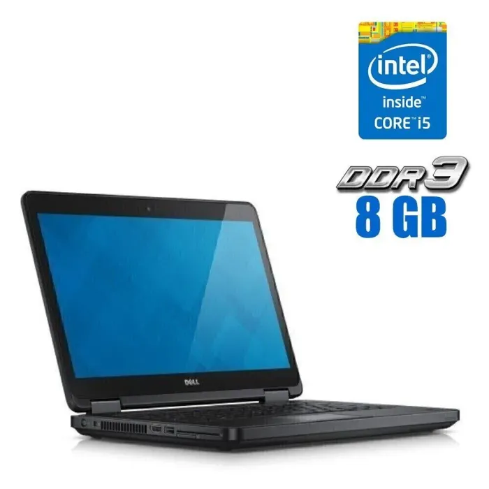 Ноутбук Dell Latitude E5440 / 14" (1366x768) TN / Intel Core i5-4200U (2 (4) ядра по 1.6 - 2.6 GHz) / 8 GB DDR3 / 480 GB SSD / Intel HD Graphics 4400 / WebCam б/в - зображення 1